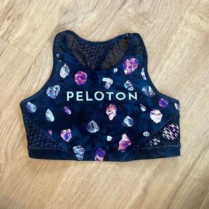 Peloton diamond print sport bra